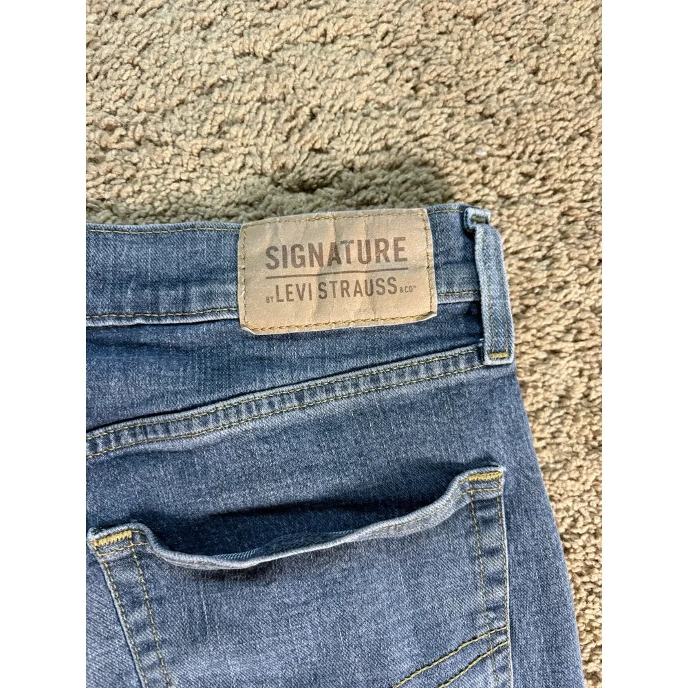 Levis Signature Straight Jeans Men 30x32 Straight Leg Blue Denim Mid Rise Preppy - Picture 8 of 9